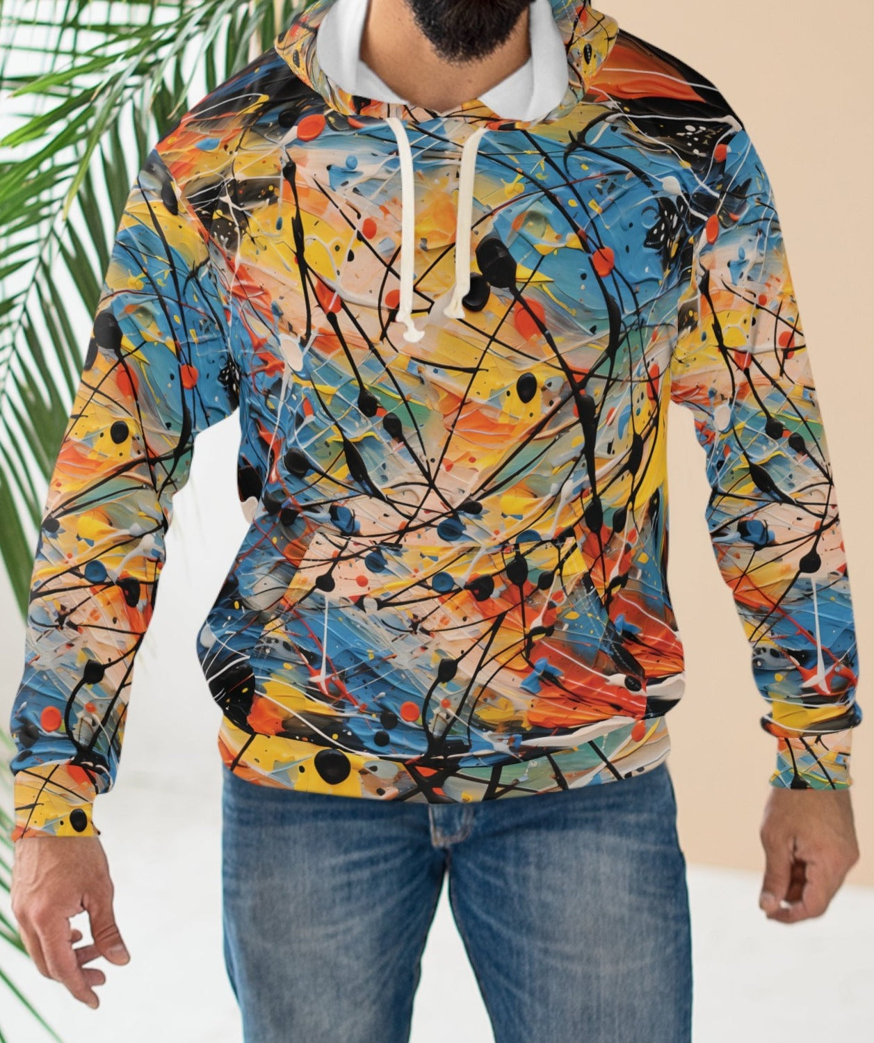 Abstract Inspiration Of Jackson Pollock Hoodie