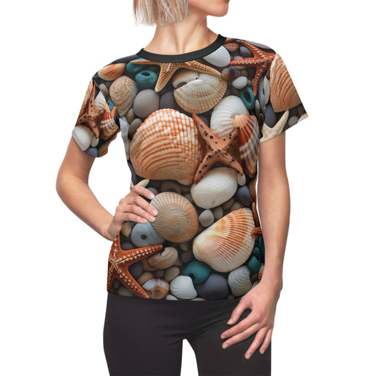 Rocky Beach with Shells T-Shirt