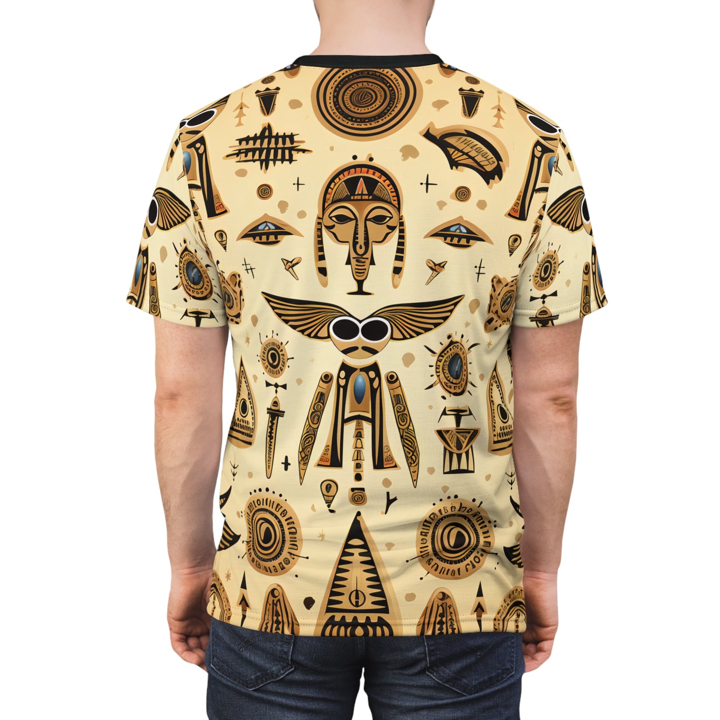 Egyptian and Aztec Hieroglyphics Fusion T-Shirt