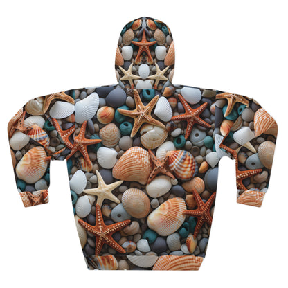 Rocky Beach with Shells Hoodie