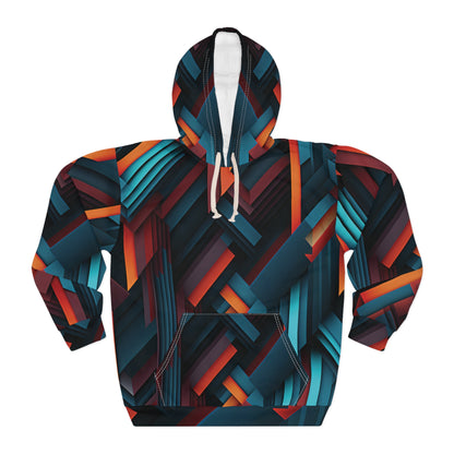 Abstract Prisms Pattern Hoodie