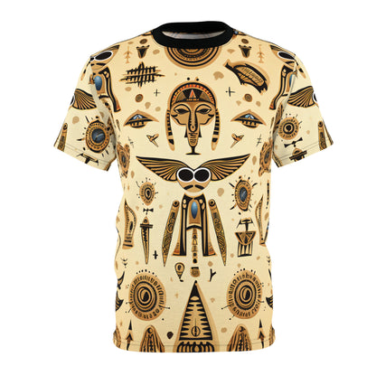 Egyptian and Aztec Hieroglyphics Fusion T-Shirt