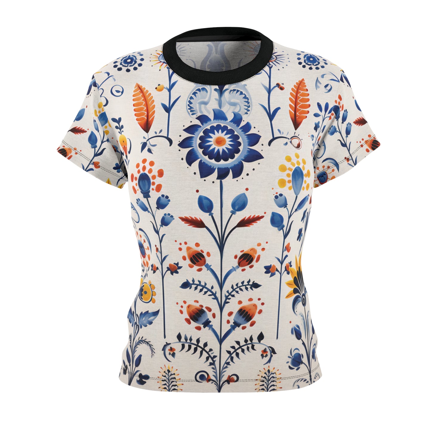 Traditional Flower Ornaments T-Shirt