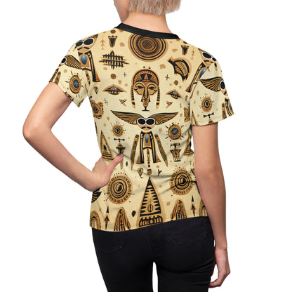 Egyptian and Aztec Hieroglyphics Fusion T-Shirt