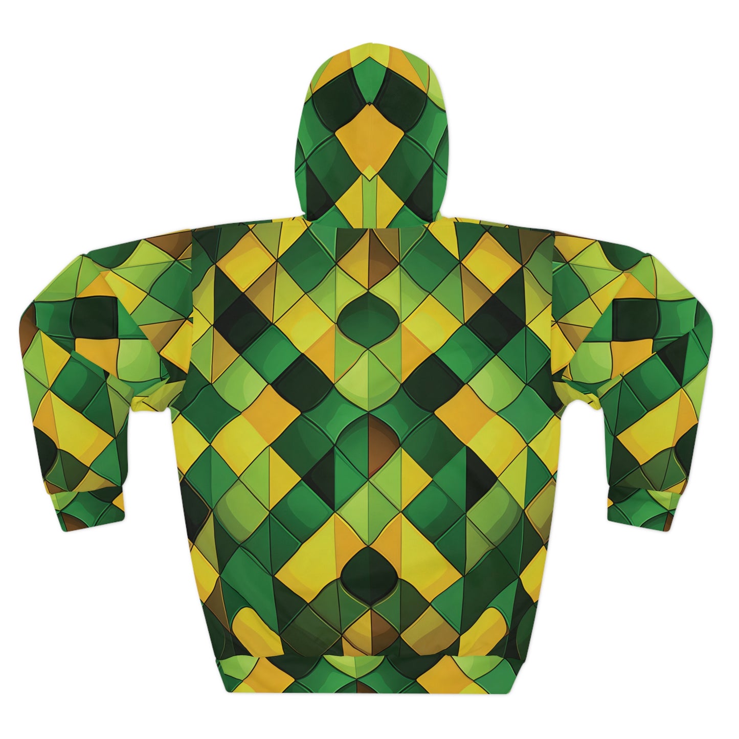 Yellow Green Mosaic Hoodie