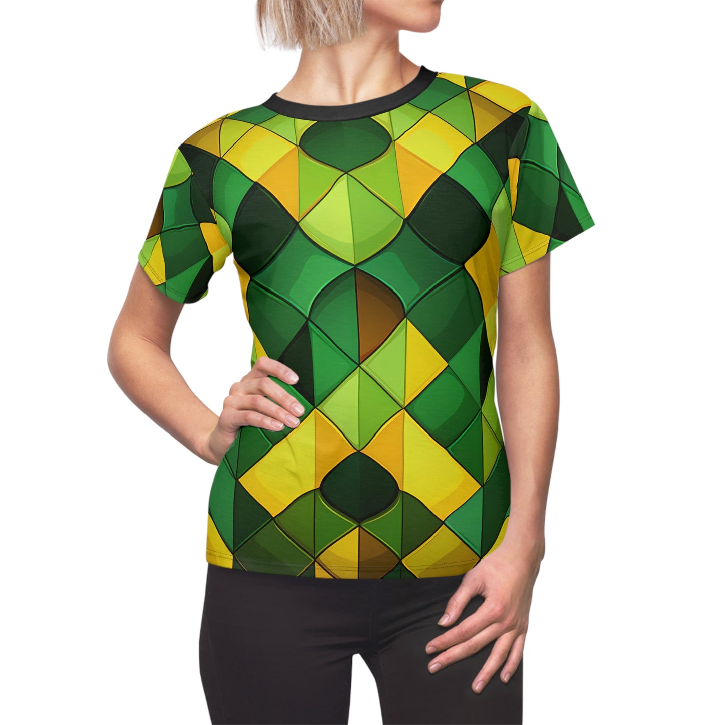 Yellow Green Mosaic T-Shirt