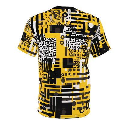 Yellow Black QR Code T-Shirt