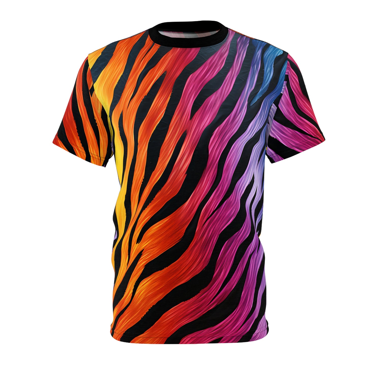 Colorful Electrifying Zebra T-Shirt