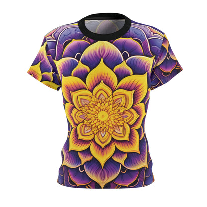 Purple Yellow Indian Mandala T-Shirt