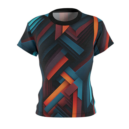 Abstract Prisms Pattern T-Shirt