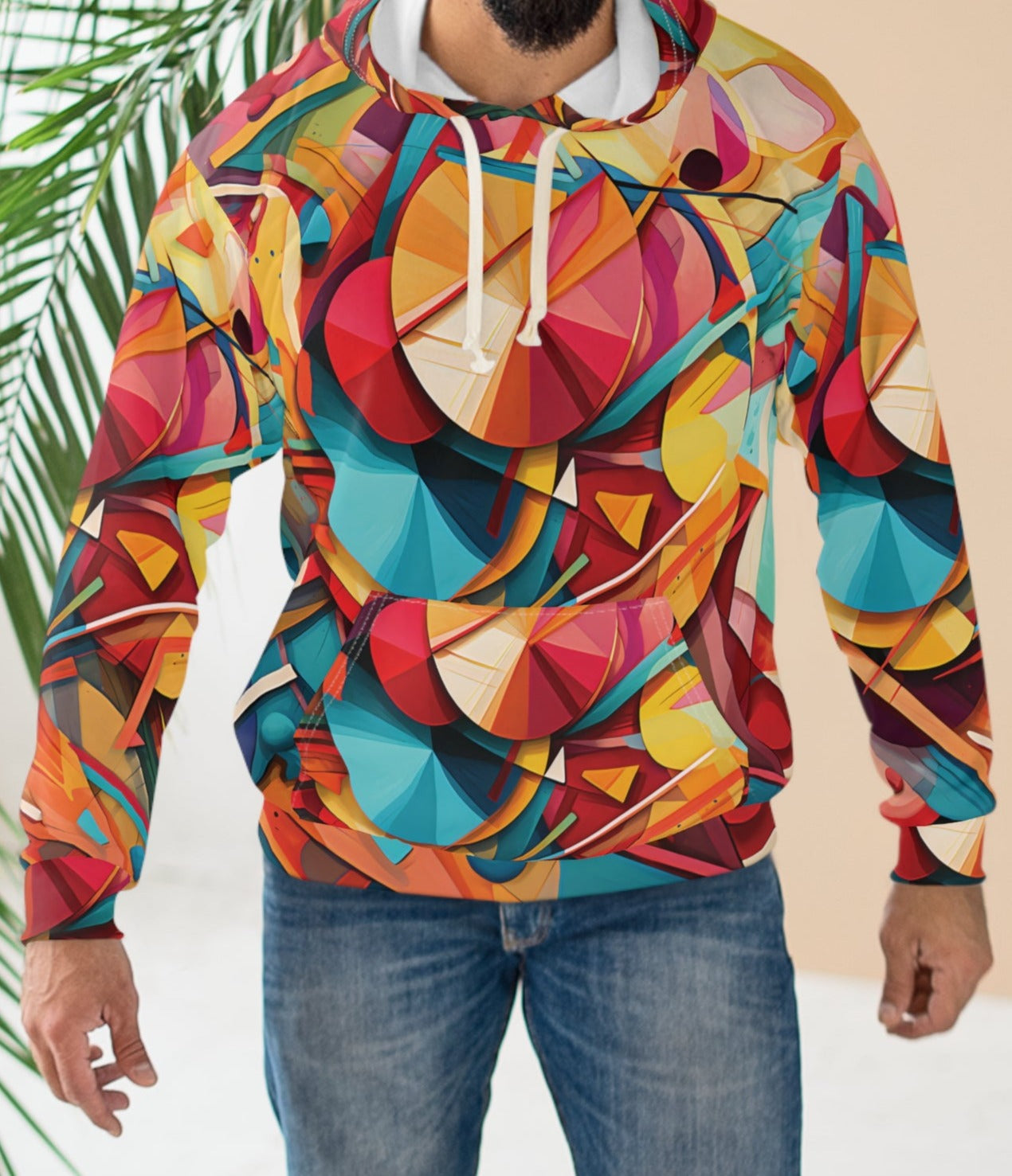 Abstract Colorful Geometrical Artwork Hoodie