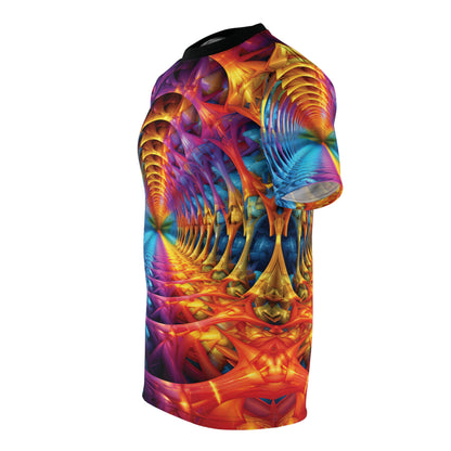 Vibrant Fractal Tunnel T-Shirt