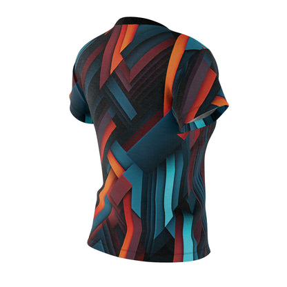 Abstract Prisms Pattern T-Shirt