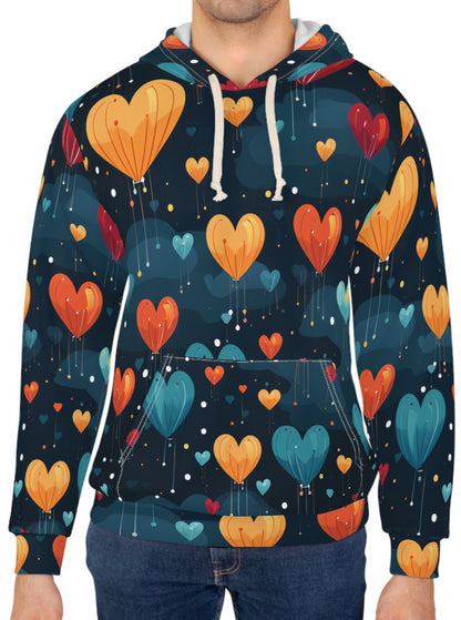 Hearts Rain Down Baloons Hoodie