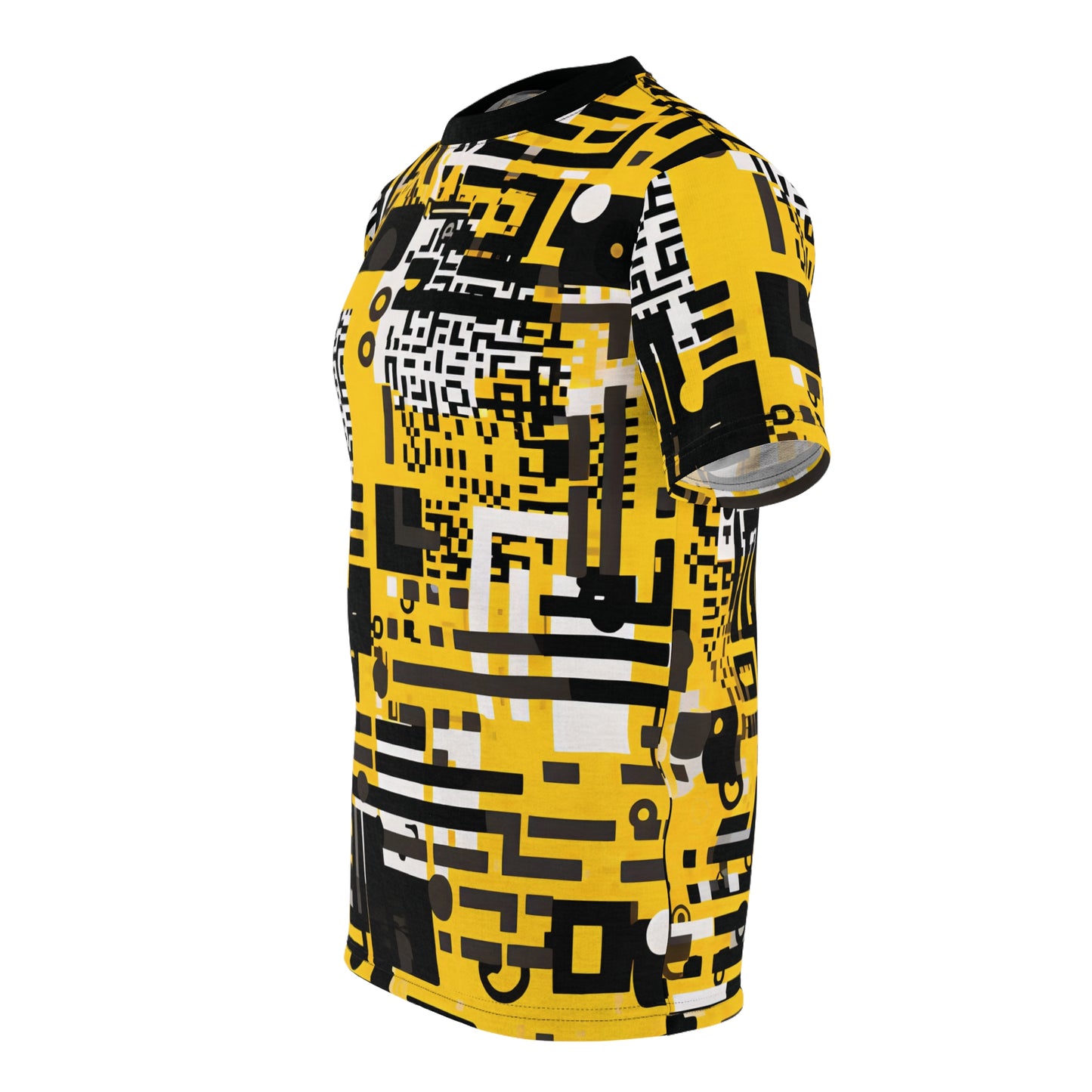 Yellow Black QR Code T-Shirt