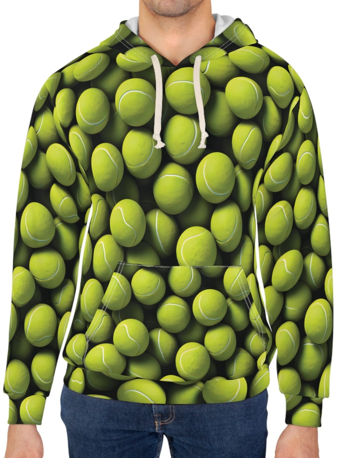 Tennis Balls Pattern Hoodie