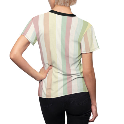 Pastel Vertical Stripes T-Shirt