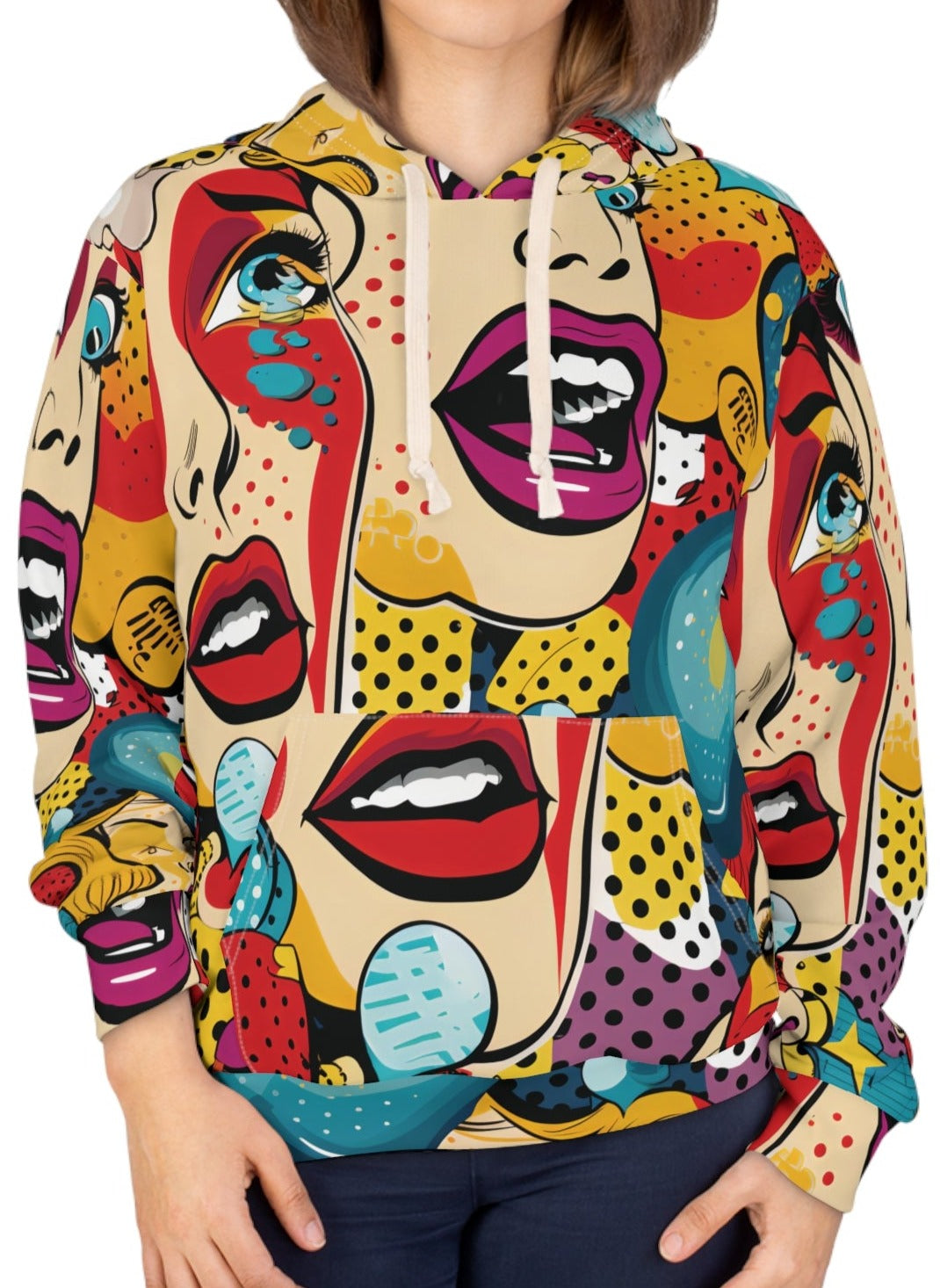 Pop Art Chick Funky Hoodie