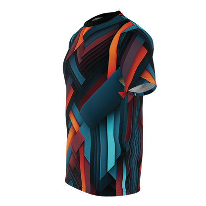 Abstract Prisms Pattern T-Shirt