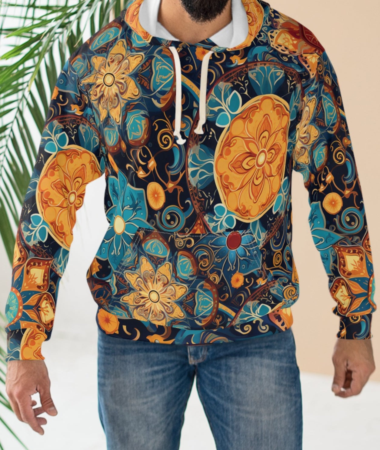 Indian Flowers And Ornaments Hoodie