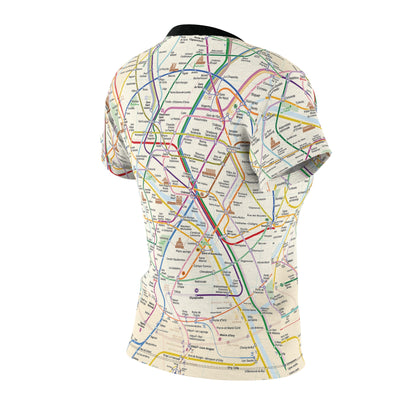 Paris Subway City Map T-Shirt