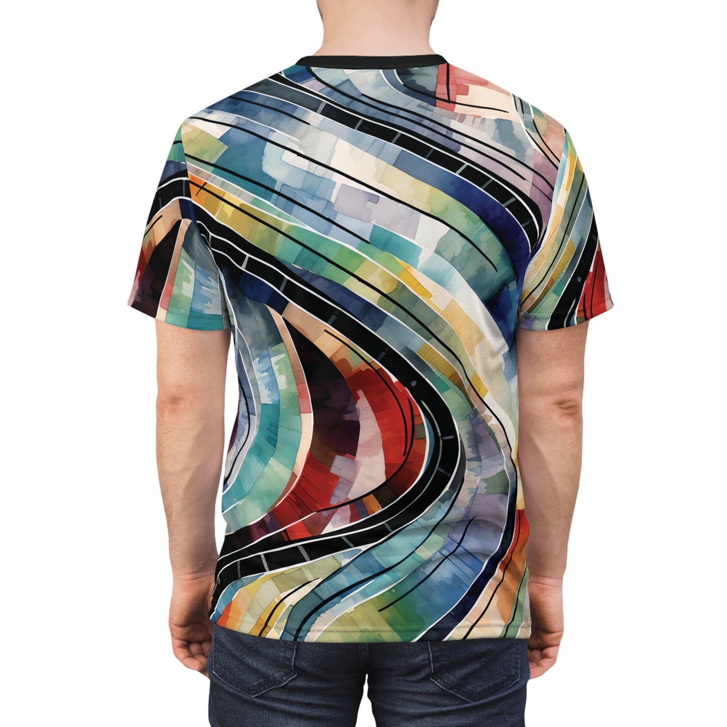 Artistic Crazy Paint Pattern T-Shirt