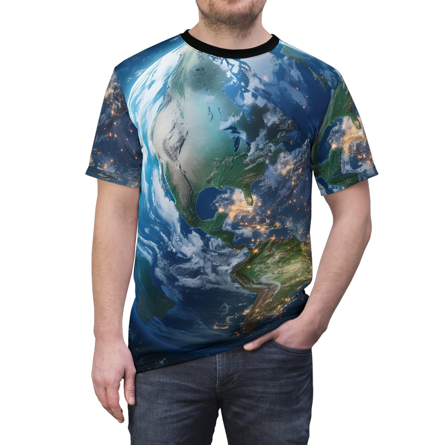 World Globe Map Inspired T-Shirt