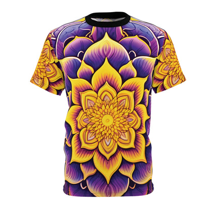 Purple Yellow Indian Mandala T-Shirt