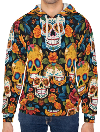 Mexican Calaveras Sugar Skulls And Flowers Hoodie