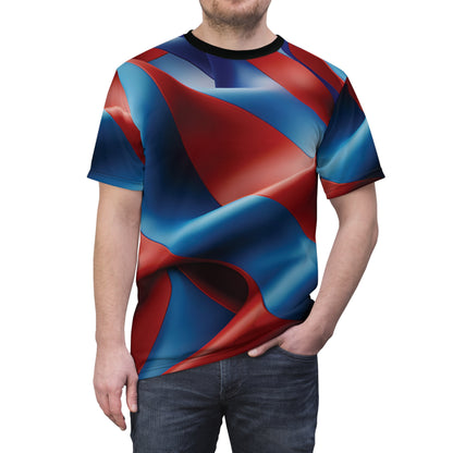 Red and Blue New Wave T-Shirt