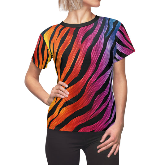 Colorful Electrifying Zebra T-Shirt