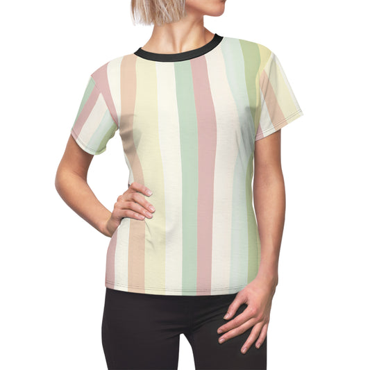 Pastel Vertical Stripes T-Shirt