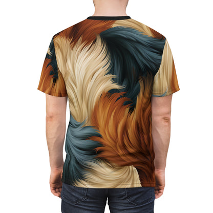 Alf and Border Collie Dog Fur Fusion T-Shirt