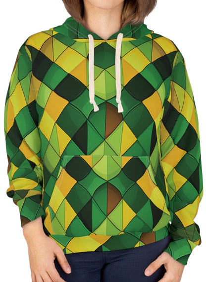 Yellow Green Mosaic Hoodie