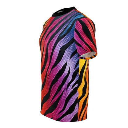 Colorful Electrifying Zebra T-Shirt