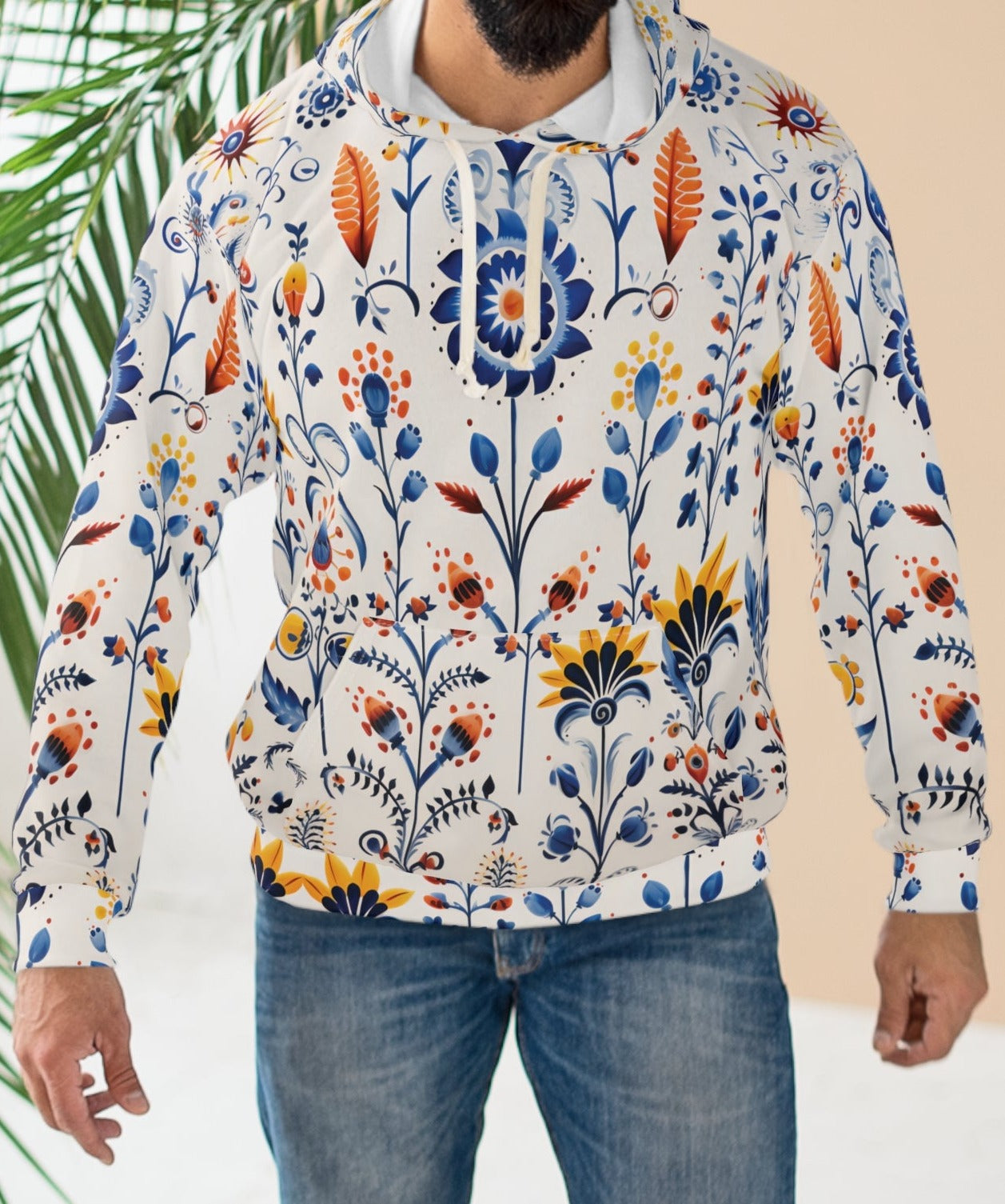 Traditional Flower Ornaments Hoodie