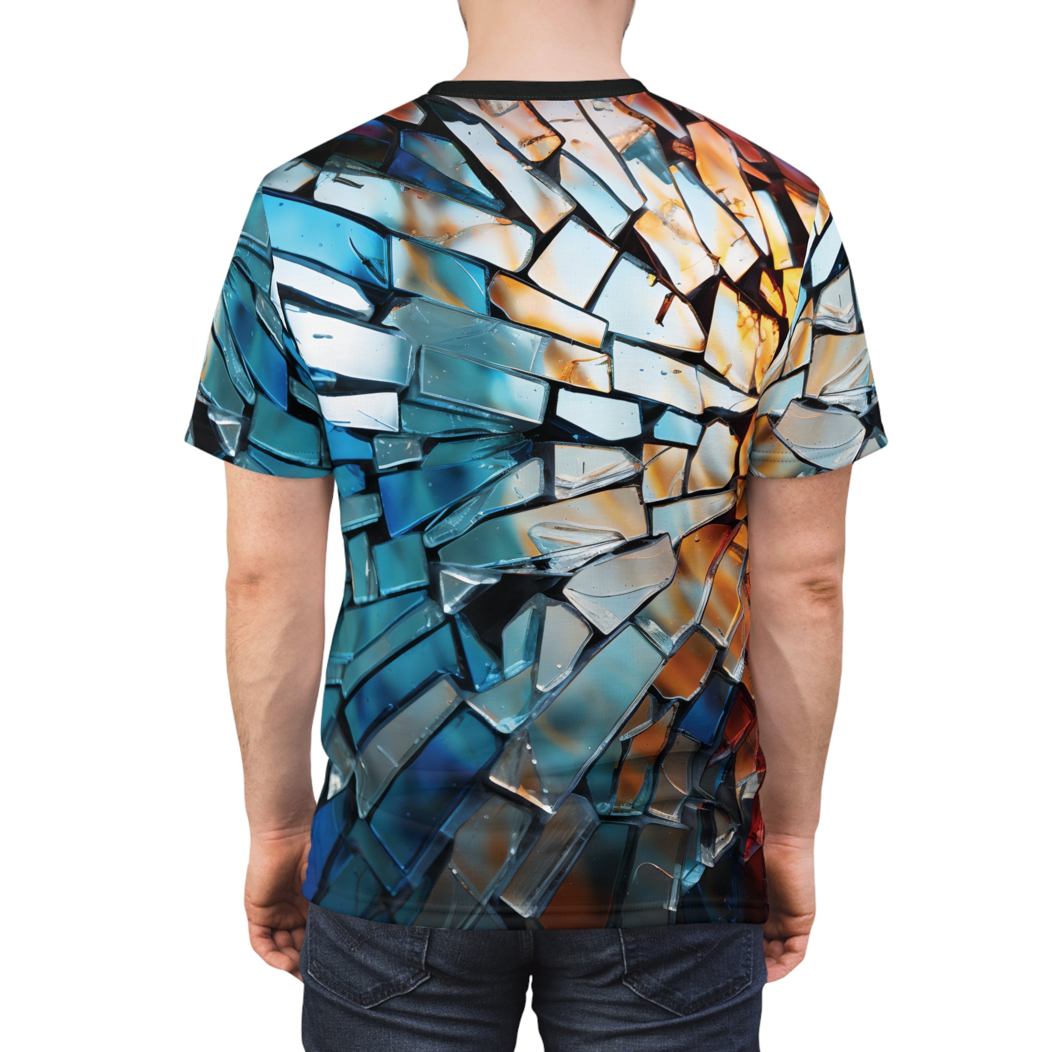 Broken Glass Shard Mosaic T-Shirt