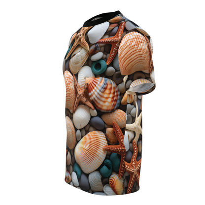 Rocky Beach with Shells T-Shirt