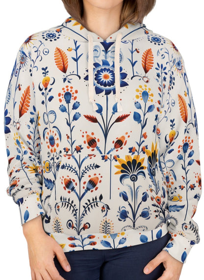 Traditional Flower Ornaments Hoodie