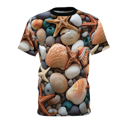 Rocky Beach with Shells T-Shirt