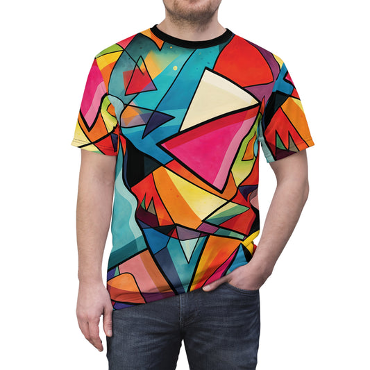 Geometric Shapes Abstract Artwork T-Shirt