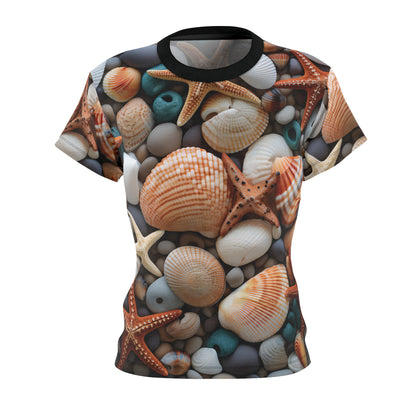 Rocky Beach with Shells T-Shirt