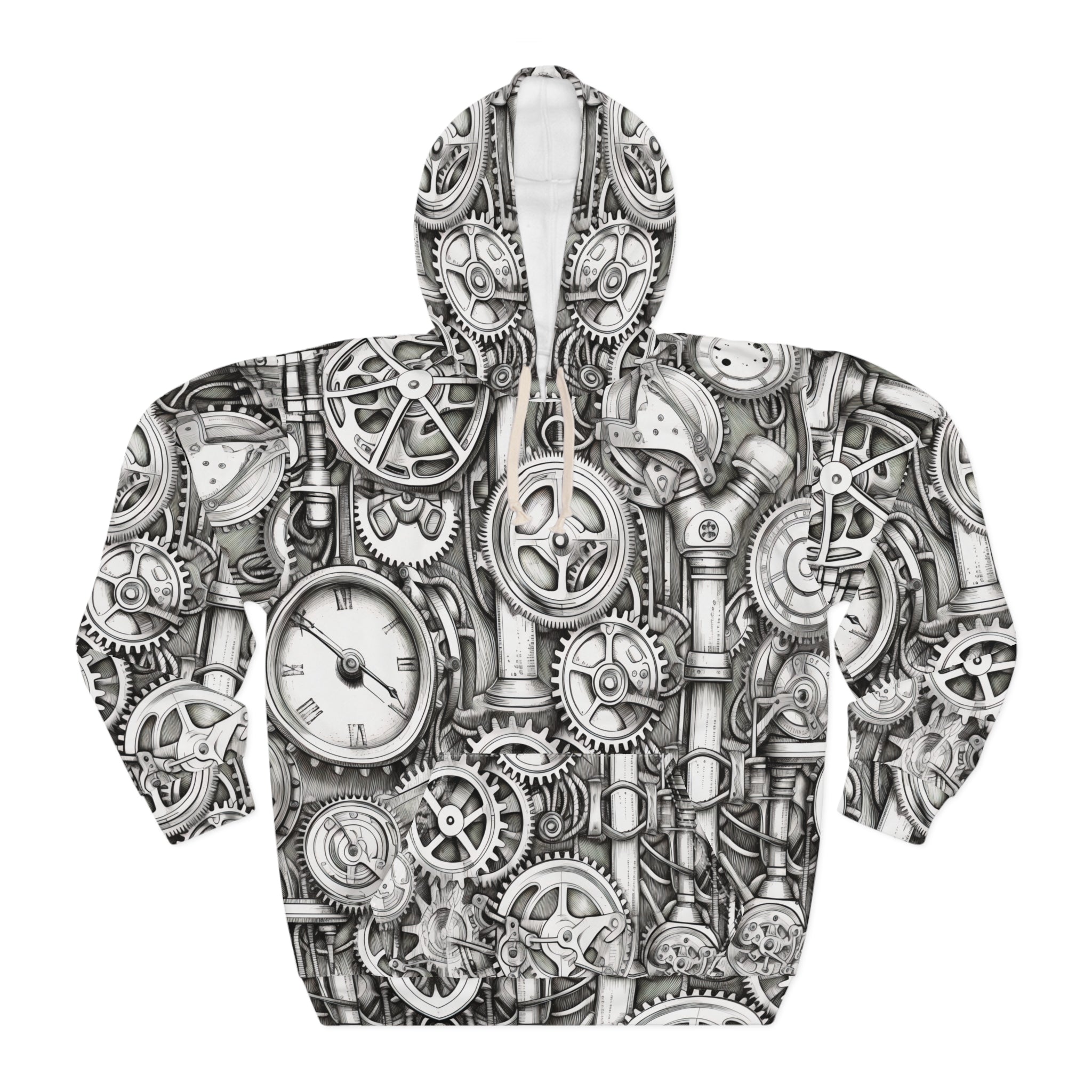 Steampunk Gear Watch Movement Hoodie