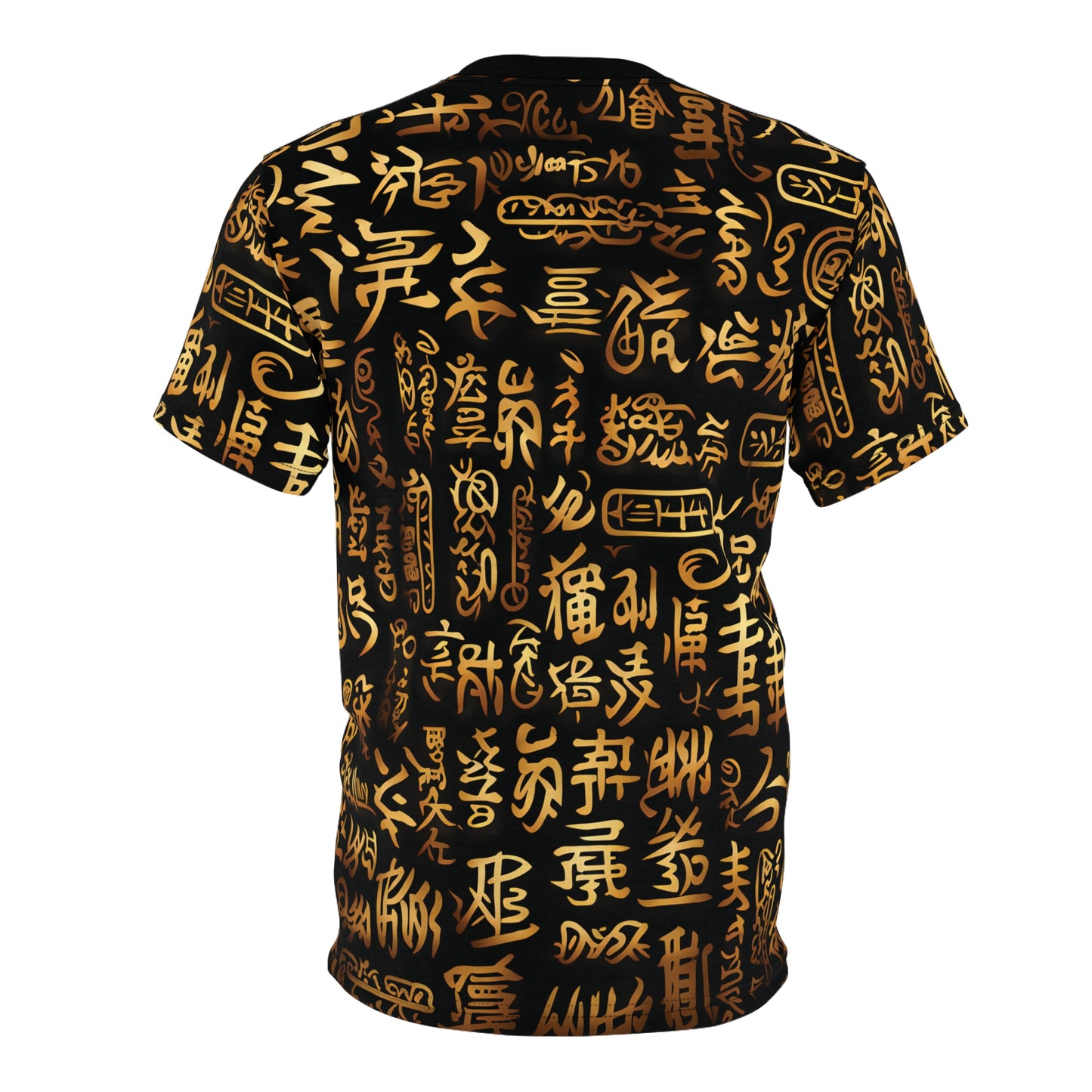 Black And Gold Chinese Symbols T-Shirt