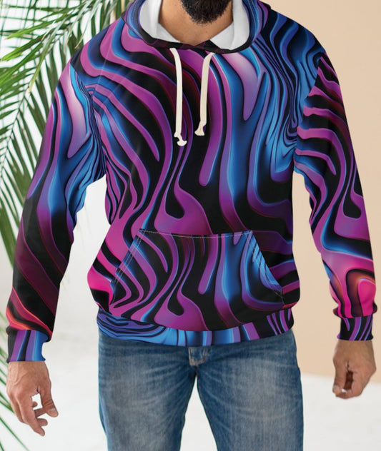 Stylish Colorful Zebra Skin Hoodie