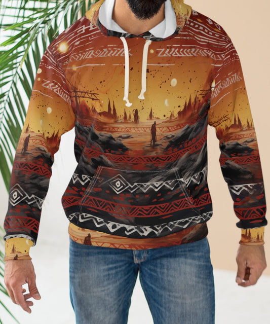 Lonely African Man At Sahara Hoodie