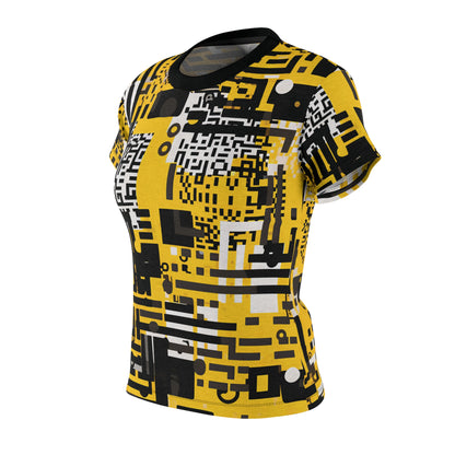 Yellow Black QR Code T-Shirt