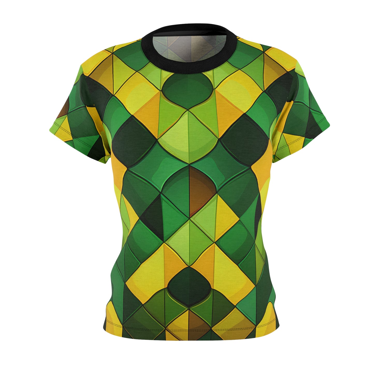 Yellow Green Mosaic T-Shirt