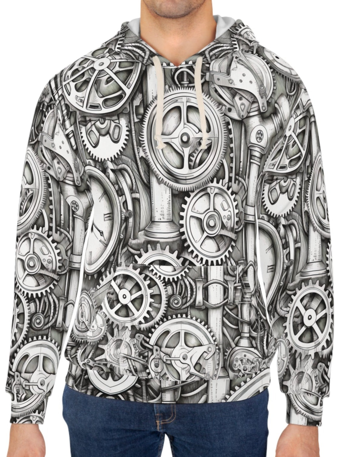 Steampunk Gear Watch Movement Hoodie