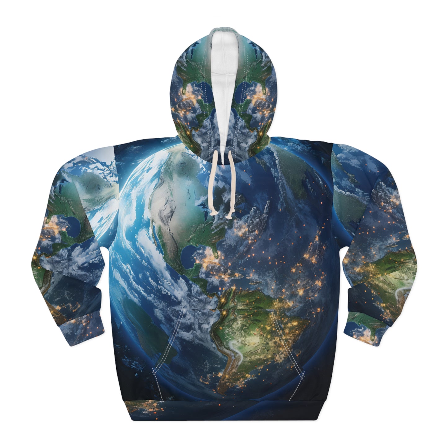 World Globe Map Inspired Hoodie